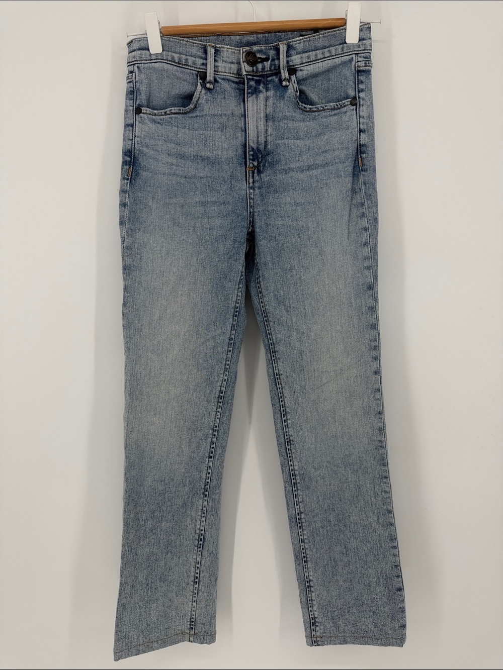 Rag & Bone Womens Size 24 Light Wash Straight Leg Jeans High Rise
